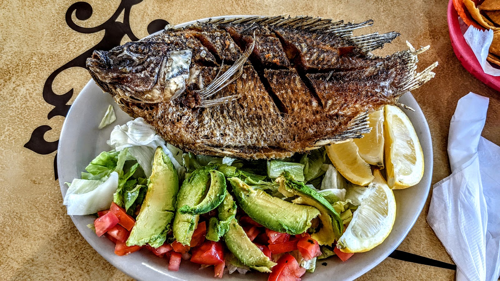 Fresh Mexican dish served at Taqueria Vallarta