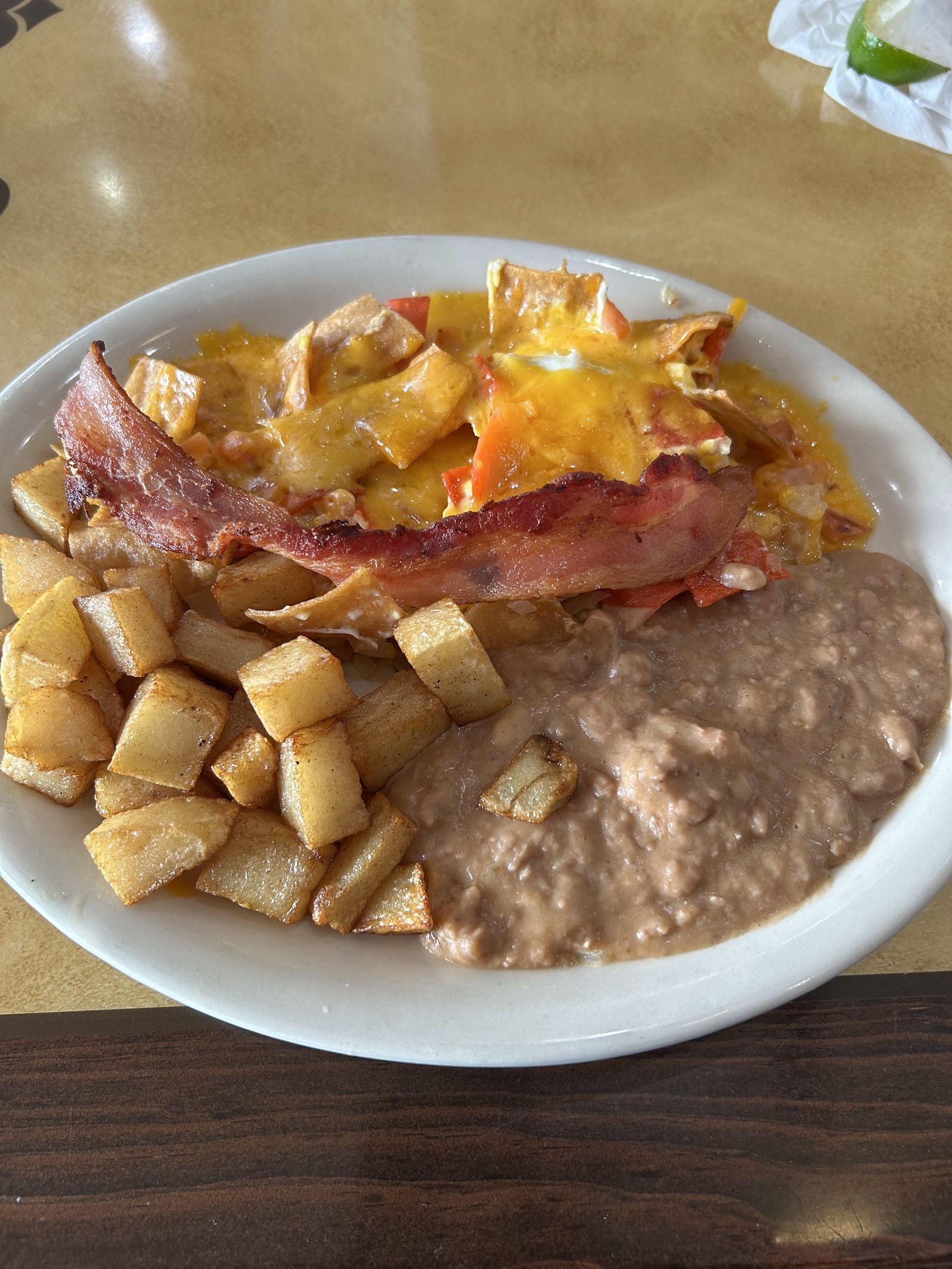 Taco plate at Taqueria Vallarta
