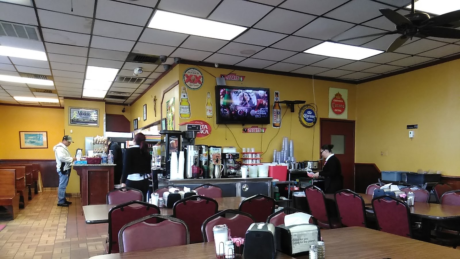 Interior seating at Taqueria Vallarta